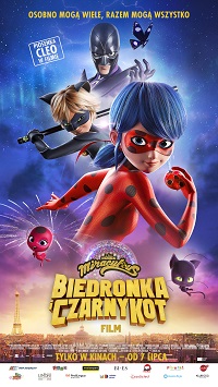 Plakat filmu Miraculous: Biedronka i Czarny Kot. Film